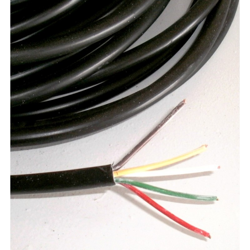 Câble électrique 5 x 0.5 mm²